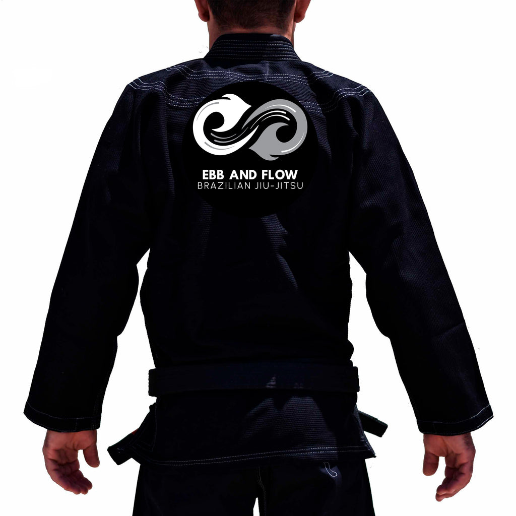 Ebb and Flow BJJ Academy Kids Gi - Black #1452