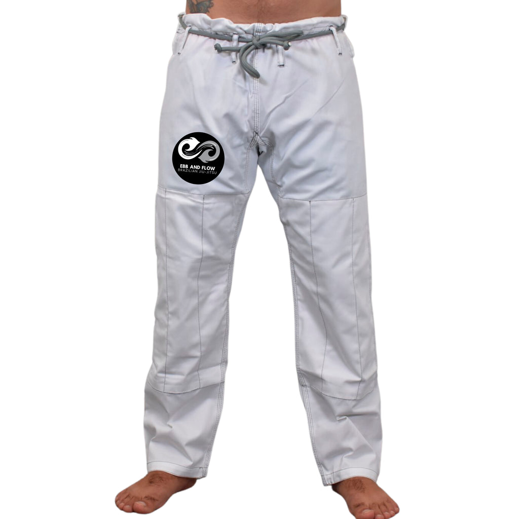 Ebb and Flow BJJ Academy Kids Gi - White #1452