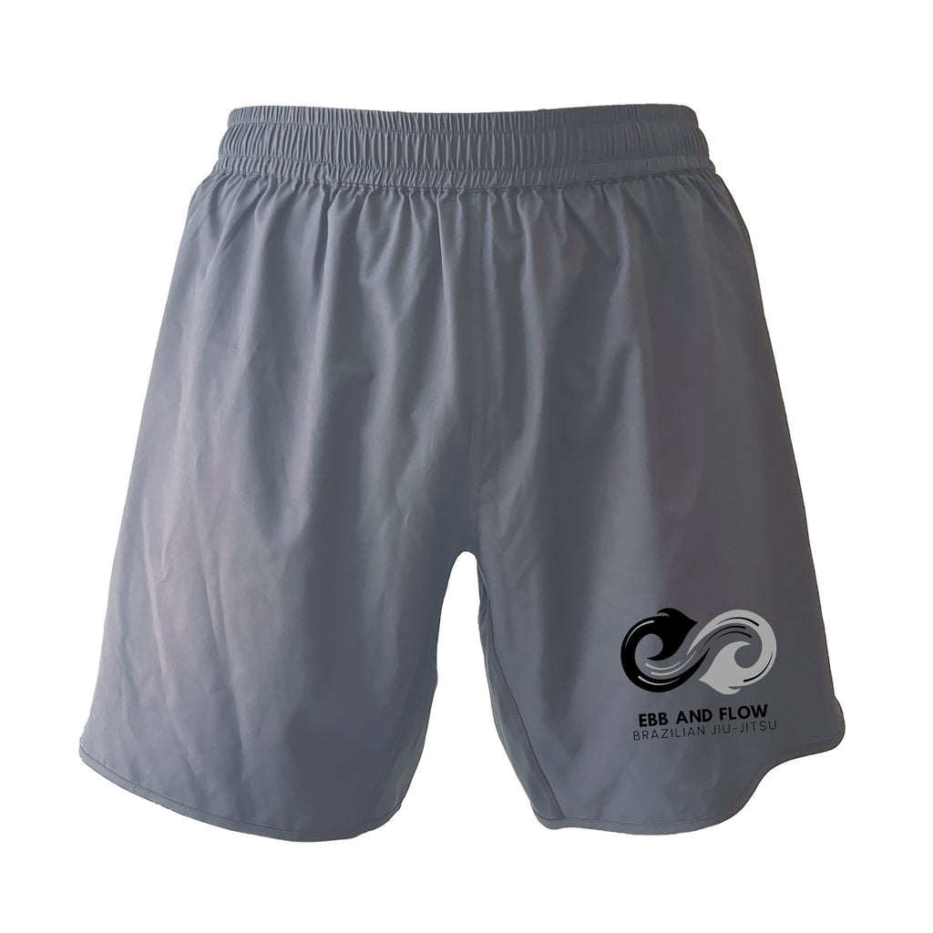Ebb and Flow BJJ Custom Grey Shorts 2.0 #8034 A
