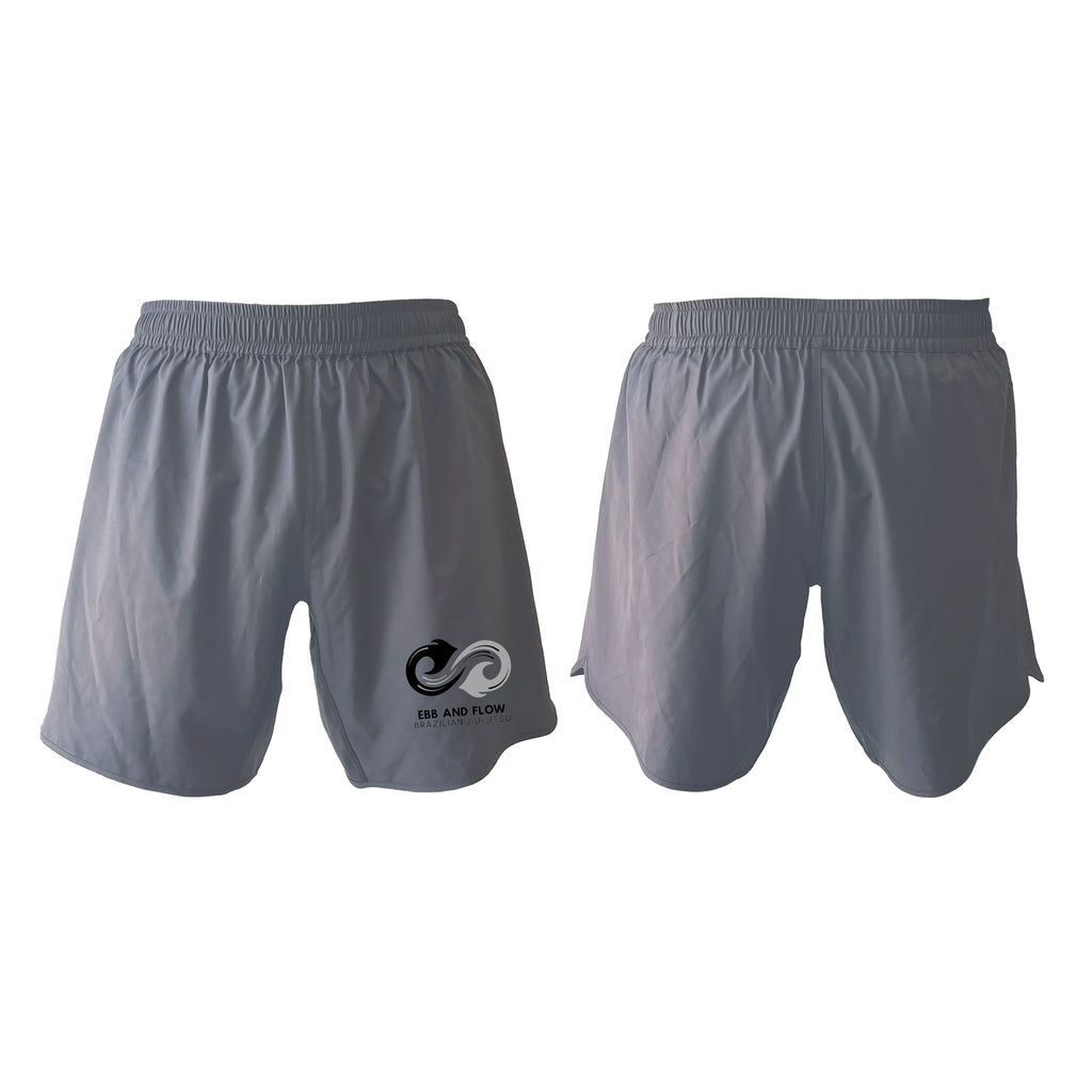 Ebb and Flow BJJ Custom Grey Shorts 2.0 #8034 A
