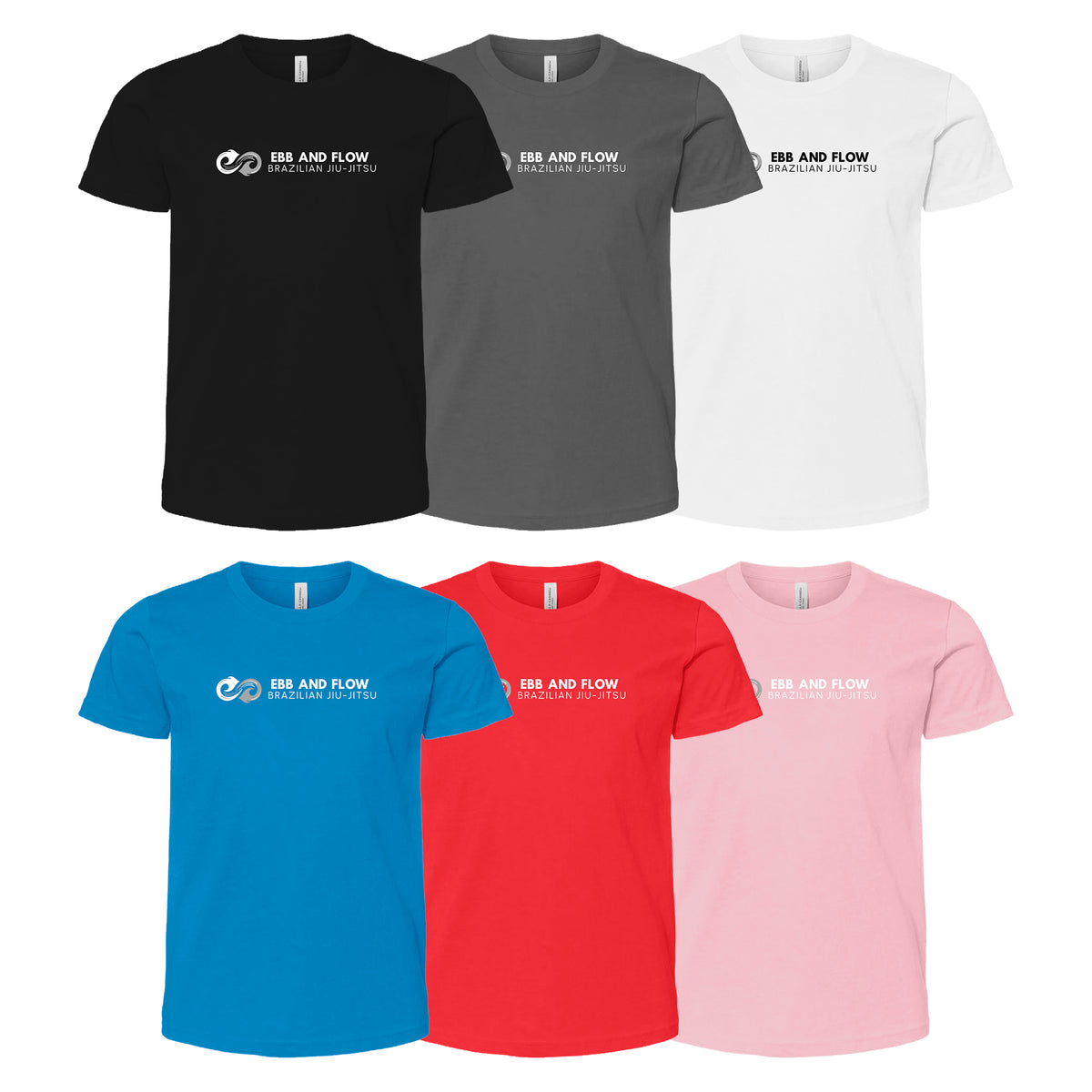 Ebb and Flow BJJ Academy Kids Shirts #8034 A
