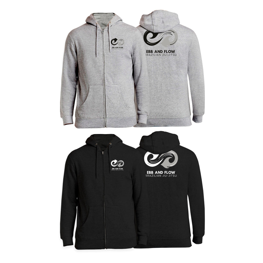 Ebb and Flow BJJ Academy Zip-Up Hoodies #8034 B