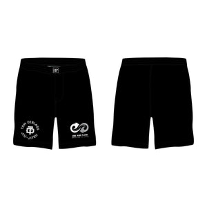 Ebb and Flow BJJ All Black Custom Shorts #8034 C