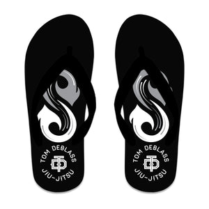 Ebb and Flow BJJ Academy Flip Flops #8034 C