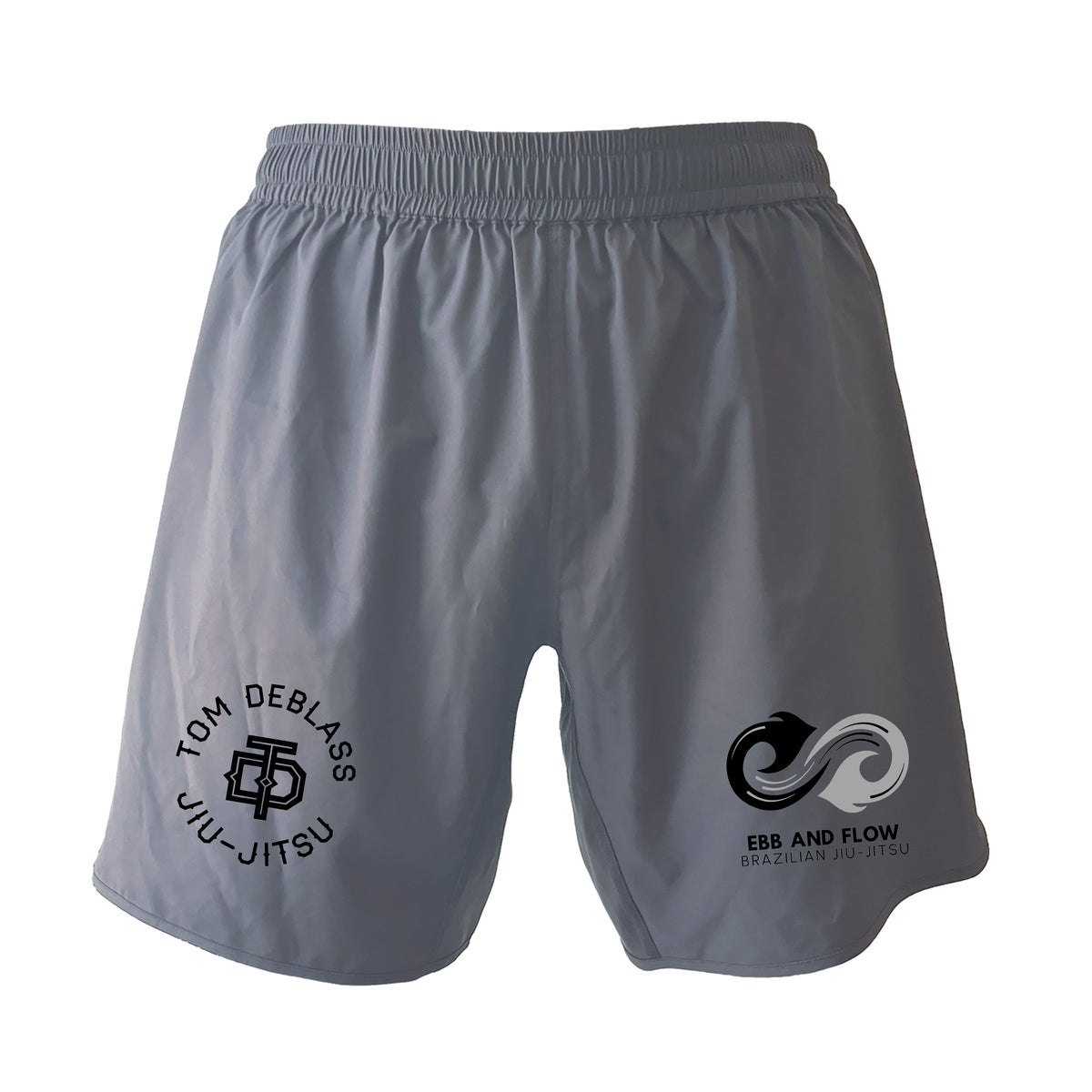 Ebb and Flow BJJ Custom Grey Shorts 2.0 #8034 C