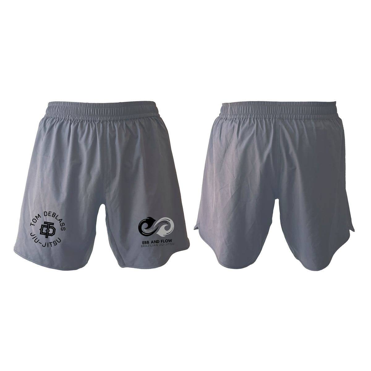 Ebb and Flow BJJ Custom Grey Shorts 2.0 #8034 C