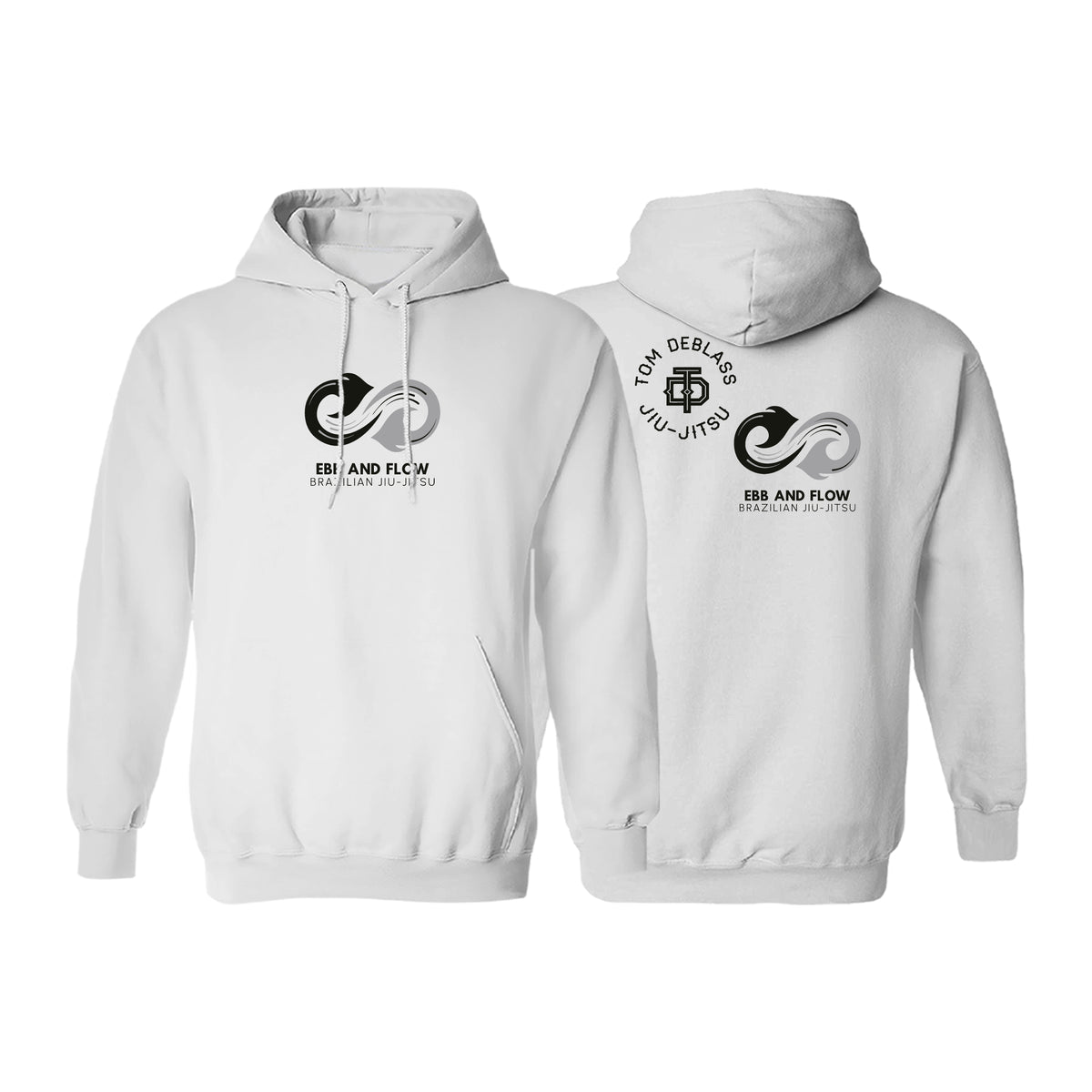 Ebb and Flow BJJ Academy Sweater Hoodie #8034 C