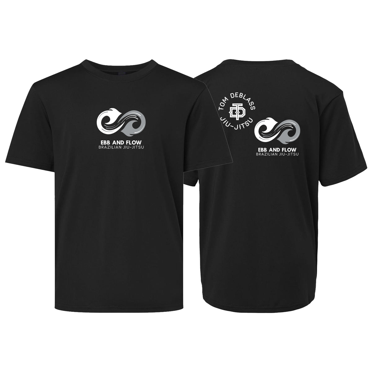 Ebb and Flow BJJ Academy Dry Fit Kids Shirts #8034 C