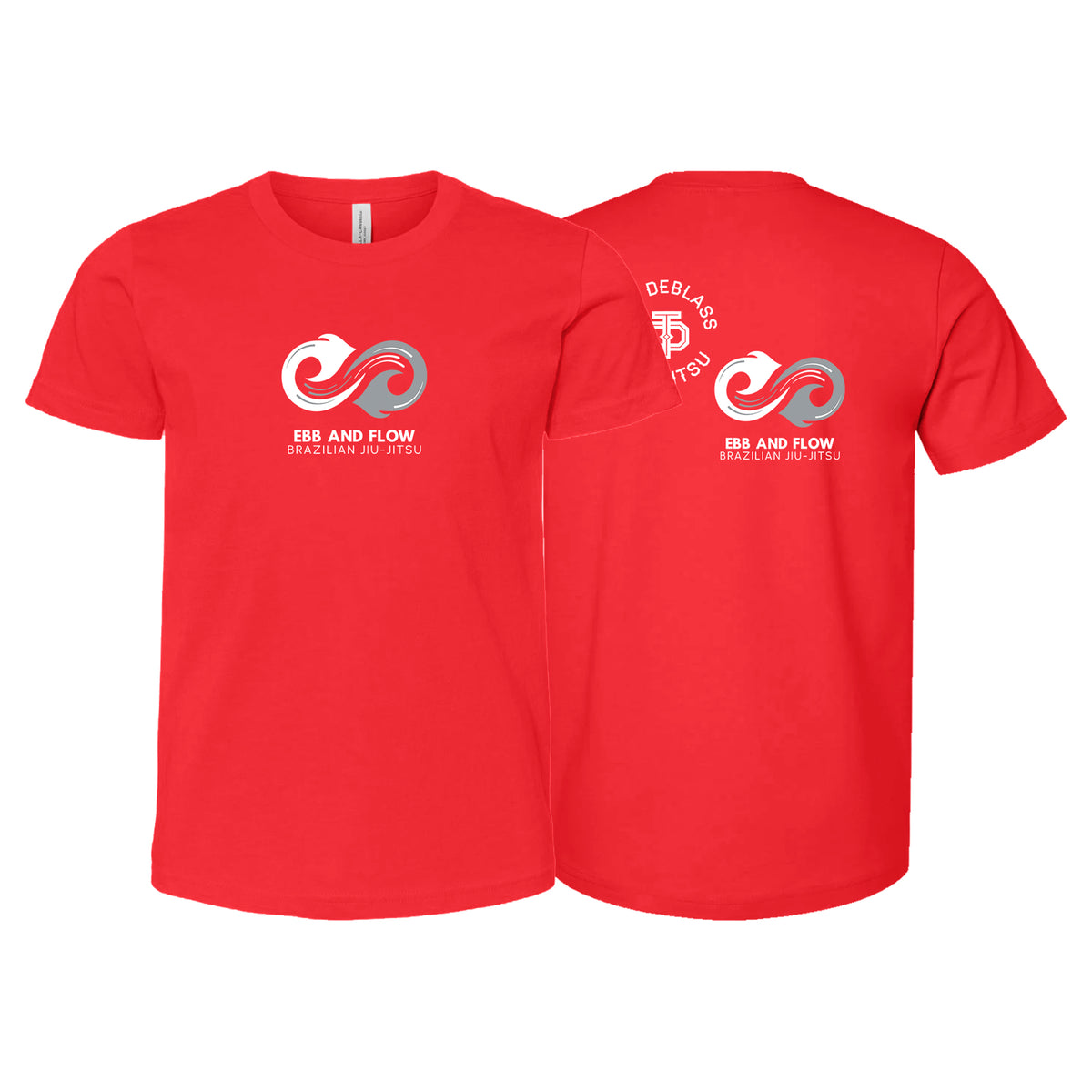Ebb and Flow BJJ Academy Kids Shirts #8034 C