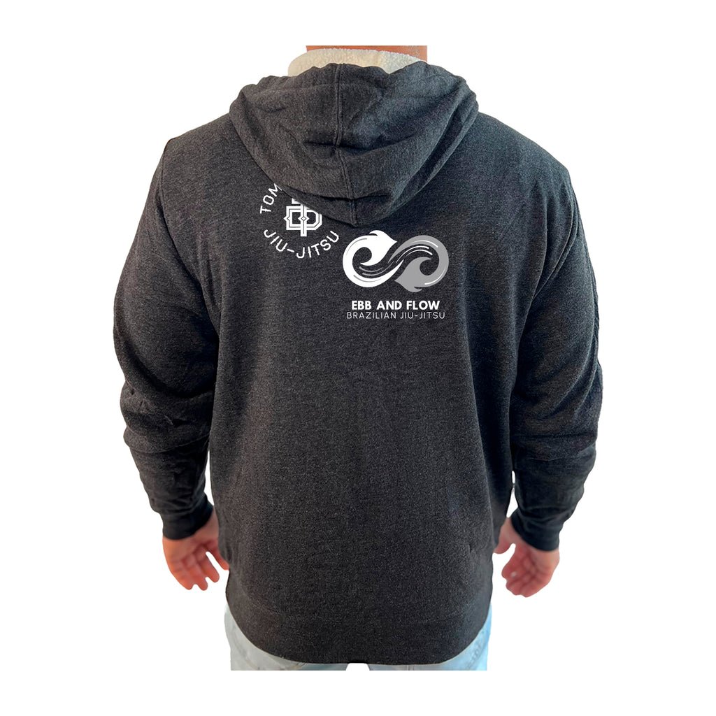 Ebb and Flow BJJ Academy Sherpa Lined Zip-Up Hoodie #8034 D