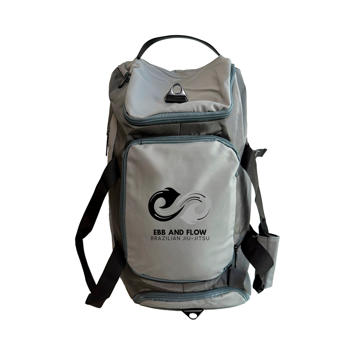 Ebb and Flow BJJ Academy Hybrid Duffel Backpack #8034 A