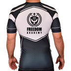 Freedom Academy Rash Guards Black/White #8035 A