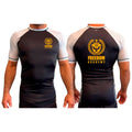 Freedom Academy All Black Ranked Short Sleeve Rash Guards #8035 A