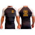 Freedom Academy All Black Ranked Short Sleeve Rash Guards #8035 A