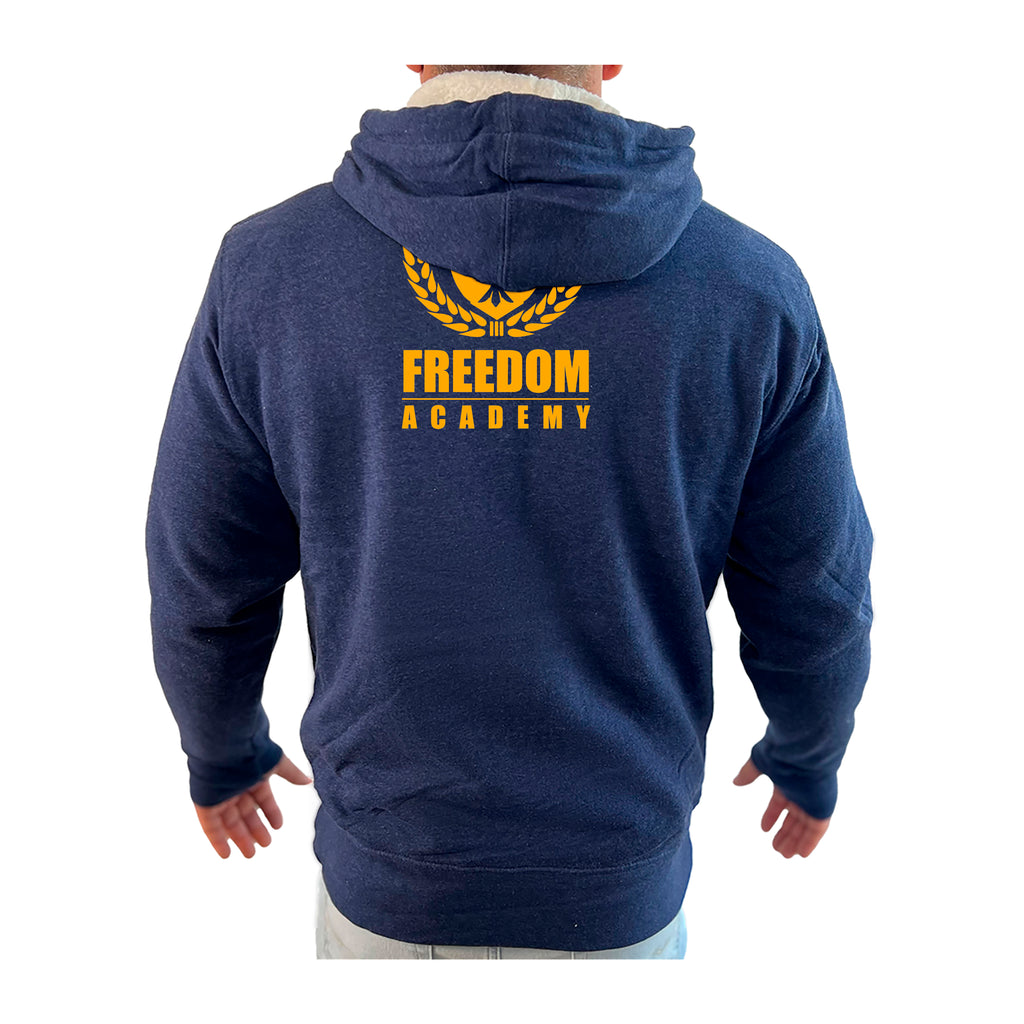 Freedom Academy Sherpa Lined Zip-Up Hoodie #8035 A