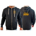 Freedom Academy Sherpa Lined Zip-Up Hoodie #8035 A