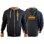 Freedom Academy Sherpa Lined Zip-Up Hoodie #8035 A