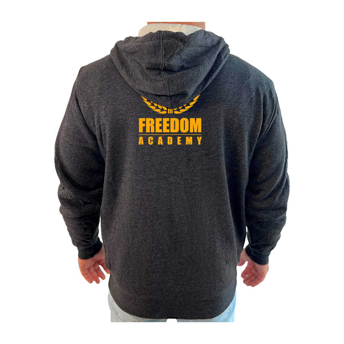Freedom Academy Sherpa Lined Zip-Up Hoodie #8035 A