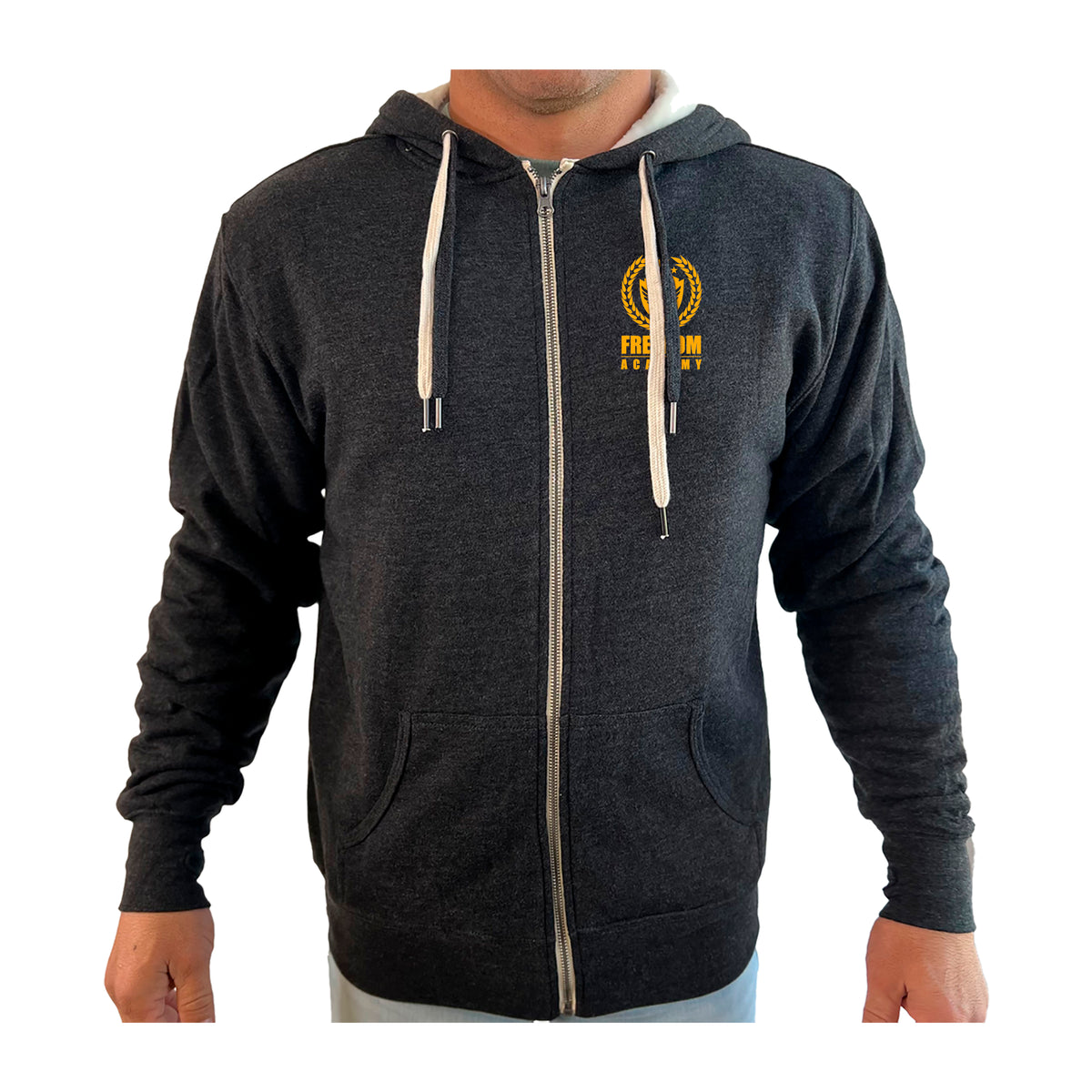 Freedom Academy Sherpa Lined Zip-Up Hoodie #8035 A