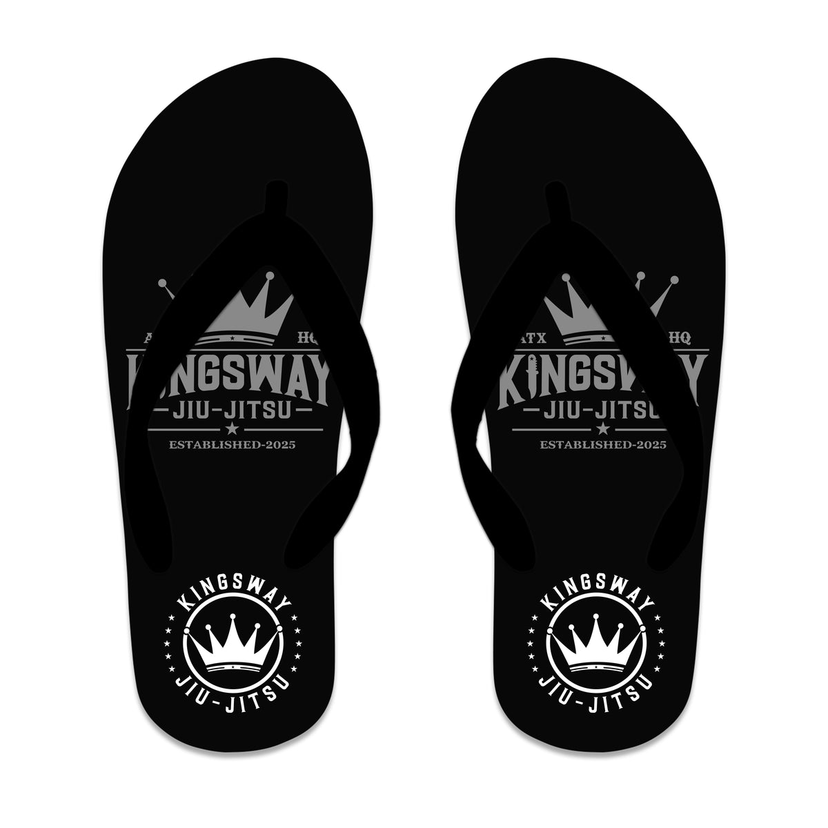 Kingsway Jiu-Jitsu Academy Flip Flops #8037 B