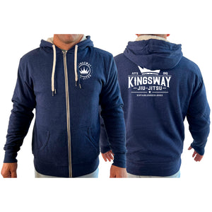 Kingsway Jiu-Jitsu Academy Sherpa Lined Zip-Up Hoodie #8037 B