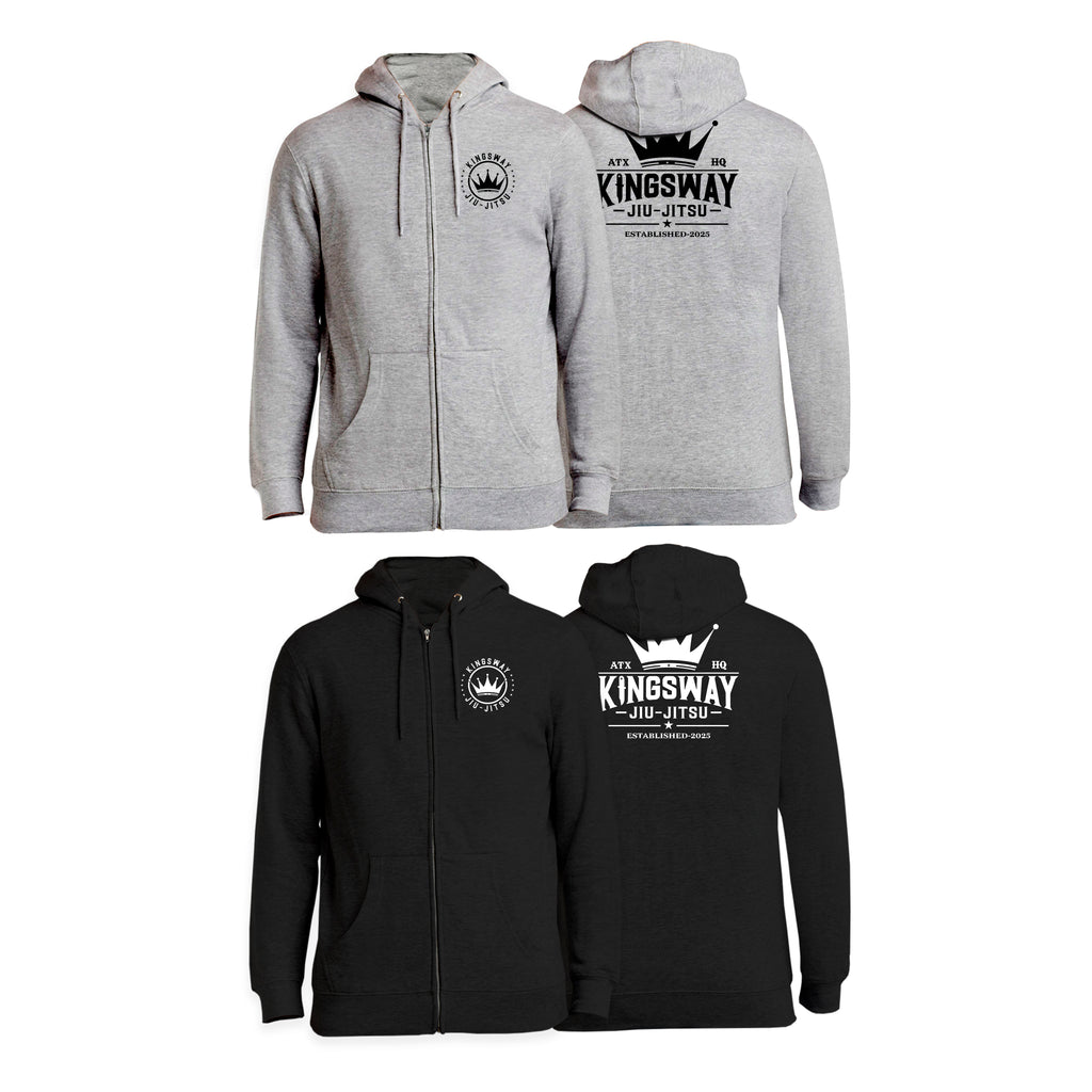 Kingsway Jiu-Jitsu Academy Zip-Up Hoodies #8037 B