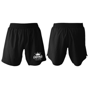 Kingsway Jiu-Jitsu Full Custom All Black Custom Shorts #8037 C