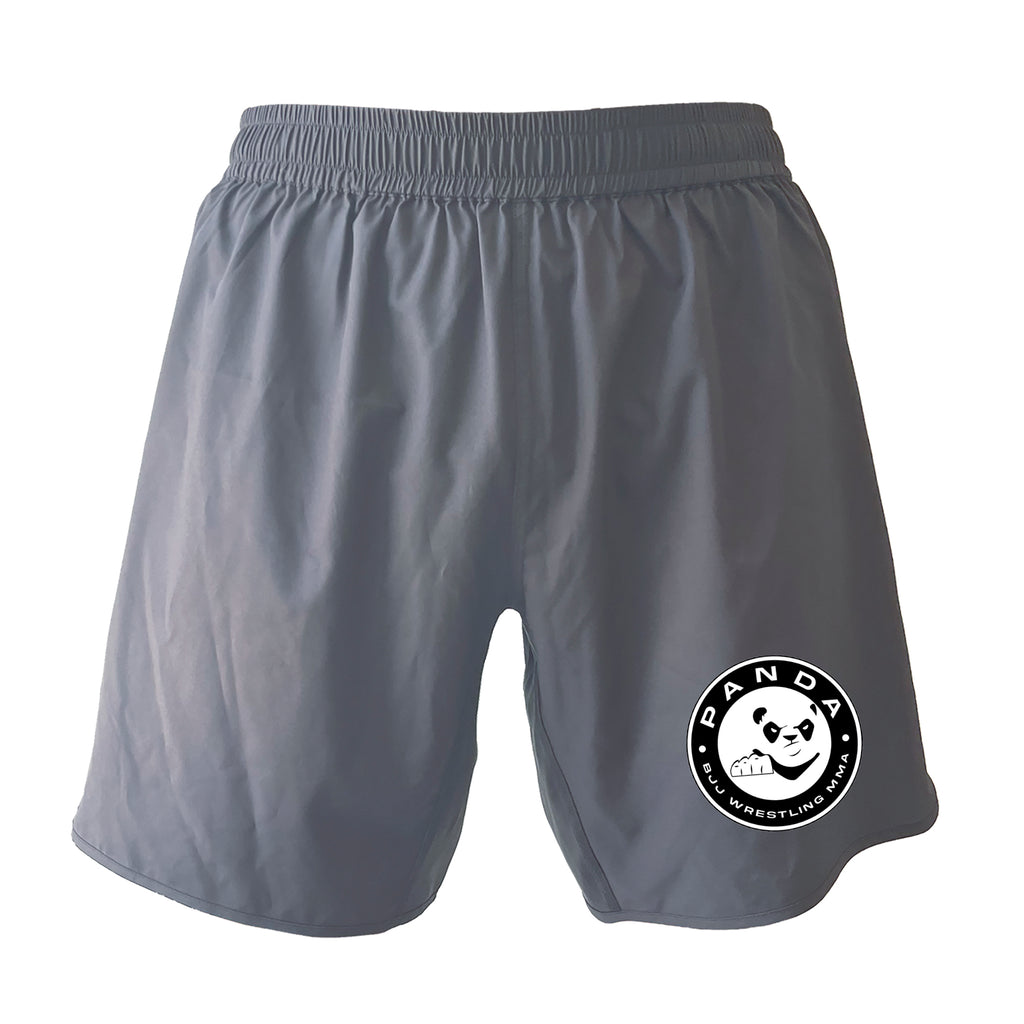 Panda BJJ Grey Custom Shorts 2.0 #8038 A