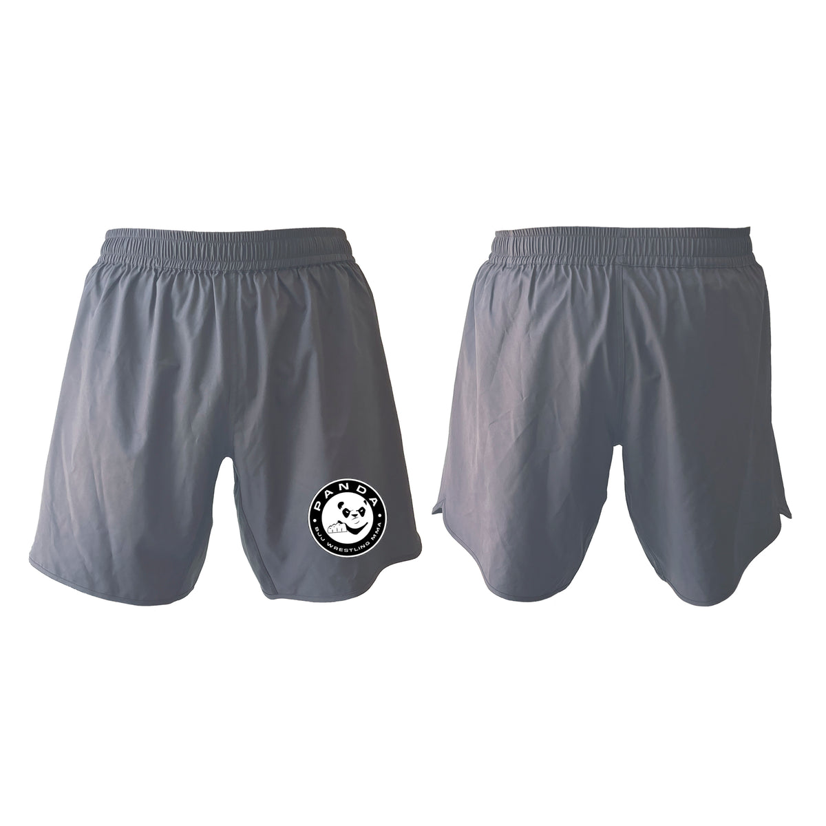 Panda BJJ Grey Custom Shorts 2.0 #8038 A