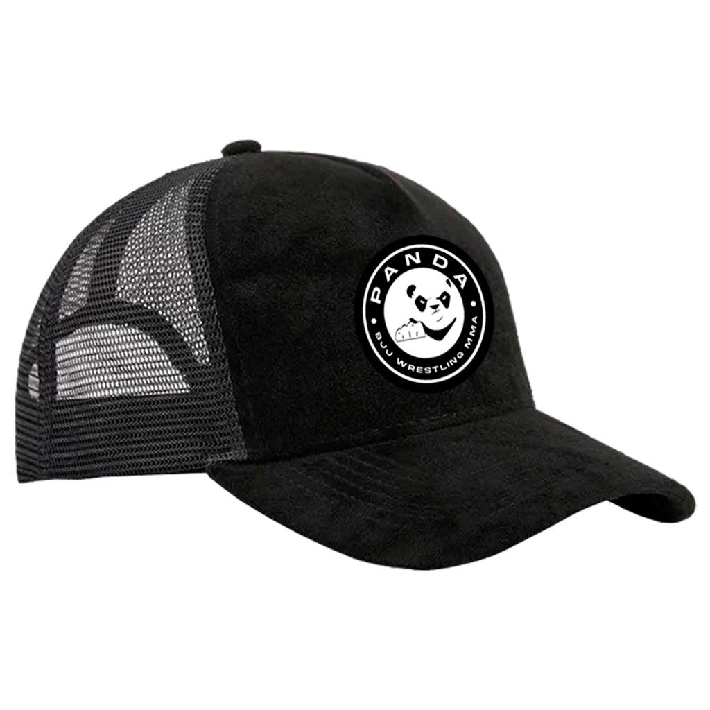 Panda BJJ Suede Trucker Hat #8038 A