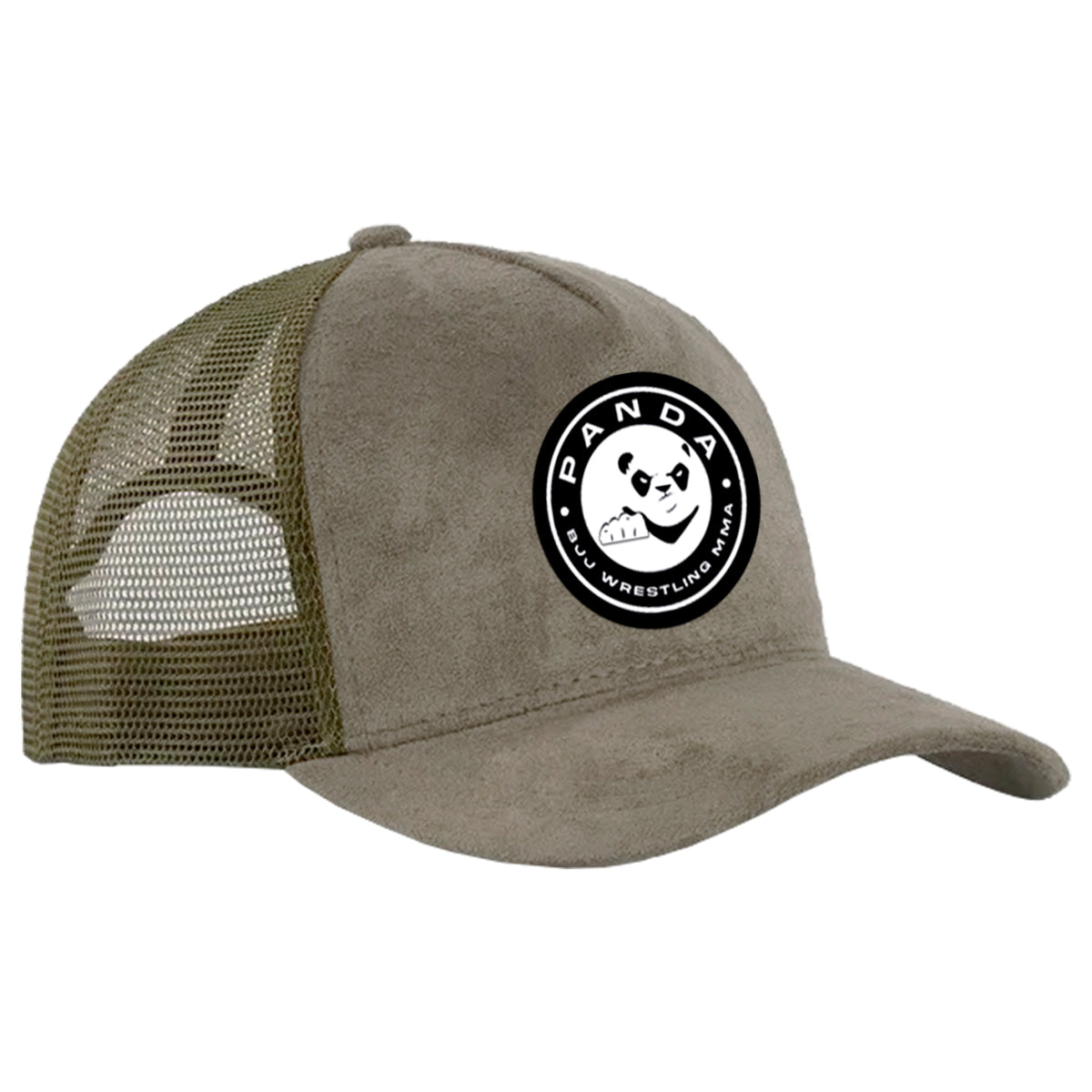Panda BJJ Suede Trucker Hat #8038 A