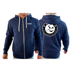 Panda BJJ Academy Sherpa Lined Zip-Up Hoodie #8038 B