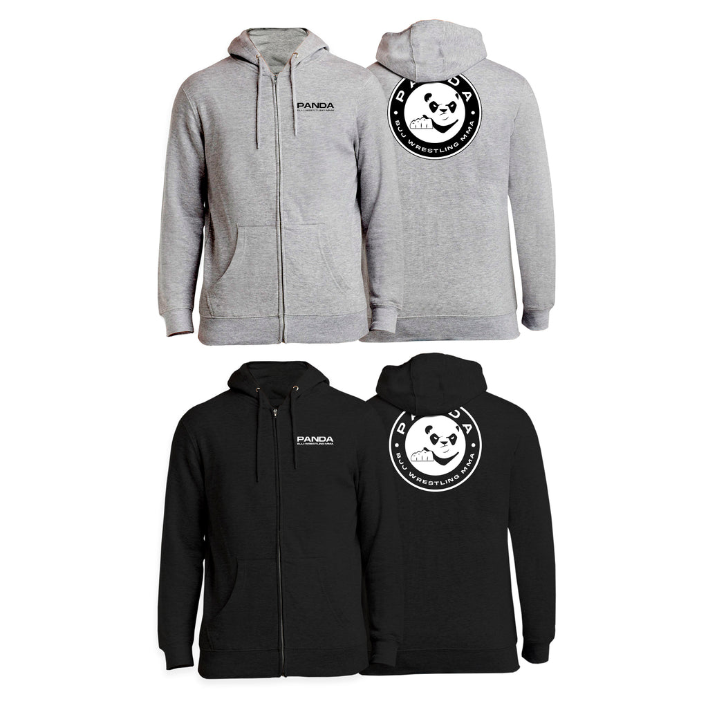 Panda BJJ Academy Zip Up Hoodies #8038 B