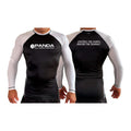 Panda BJJ All Black Ranked Long Sleeve Rash Guards #8038 C