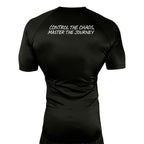 Panda BJJ All Black Custom Rash Guards Short Sleeves #8038 C