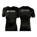 Panda BJJ All Black Custom Rash Guards Short Sleeves #8038 C