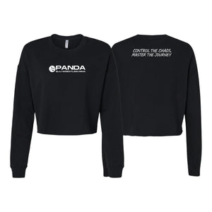 Panda BJJ Women's Cropped Crewneck Sweatshirt #8038 C