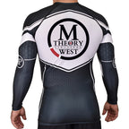 M-Theory Martial Arts West Academy Rash Guards Black/White #8039 A