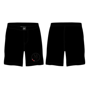 M-Theory Martial Arts West All Black Custom Shorts #8039 A