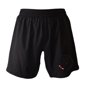 M-Theory Martial Arts West All Black Custom Shorts 2.0 #8039 A