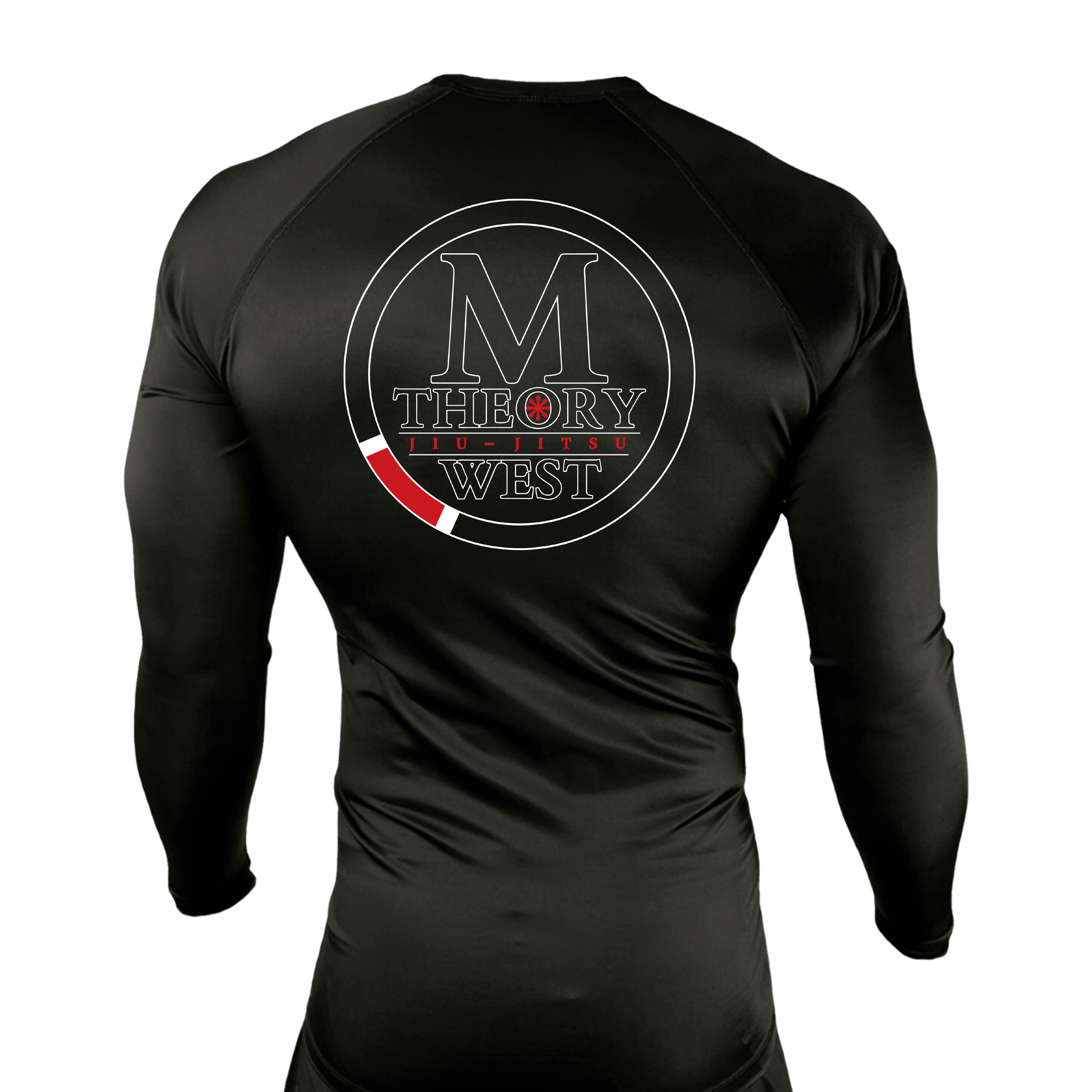 M-Theory Martial Arts West All Black Rash Guards Long Sleeves #8039 B ...
