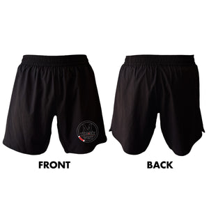 M-Theory Martial Arts West All Black Shorts 2.0 #8039 B
