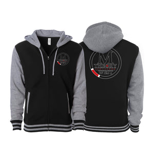 M-Theory Martial Arts West Varsity Zip-Up Hoodies #8039 C
