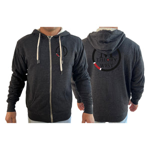 M-Theory Martial Arts West Academy Sherpa Lined Zip-Up Hoodie #8039 A