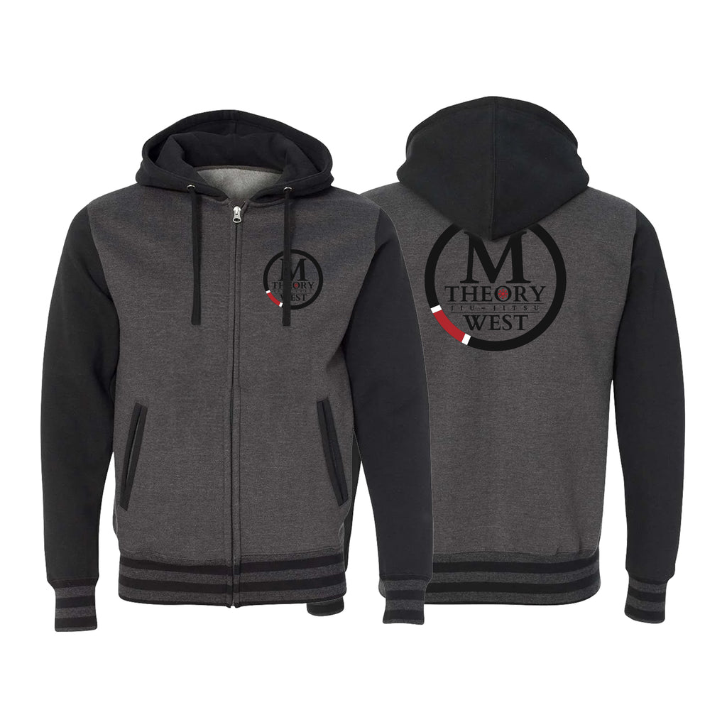 M-Theory Martial Arts West Academy Varsity Zip-Up Hoodie #8039 A