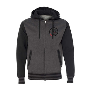M-Theory Martial Arts West Academy Varsity Zip-Up Hoodie #8039 A