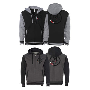 M-Theory Martial Arts West Academy Varsity Zip-Up Hoodie #8039 A