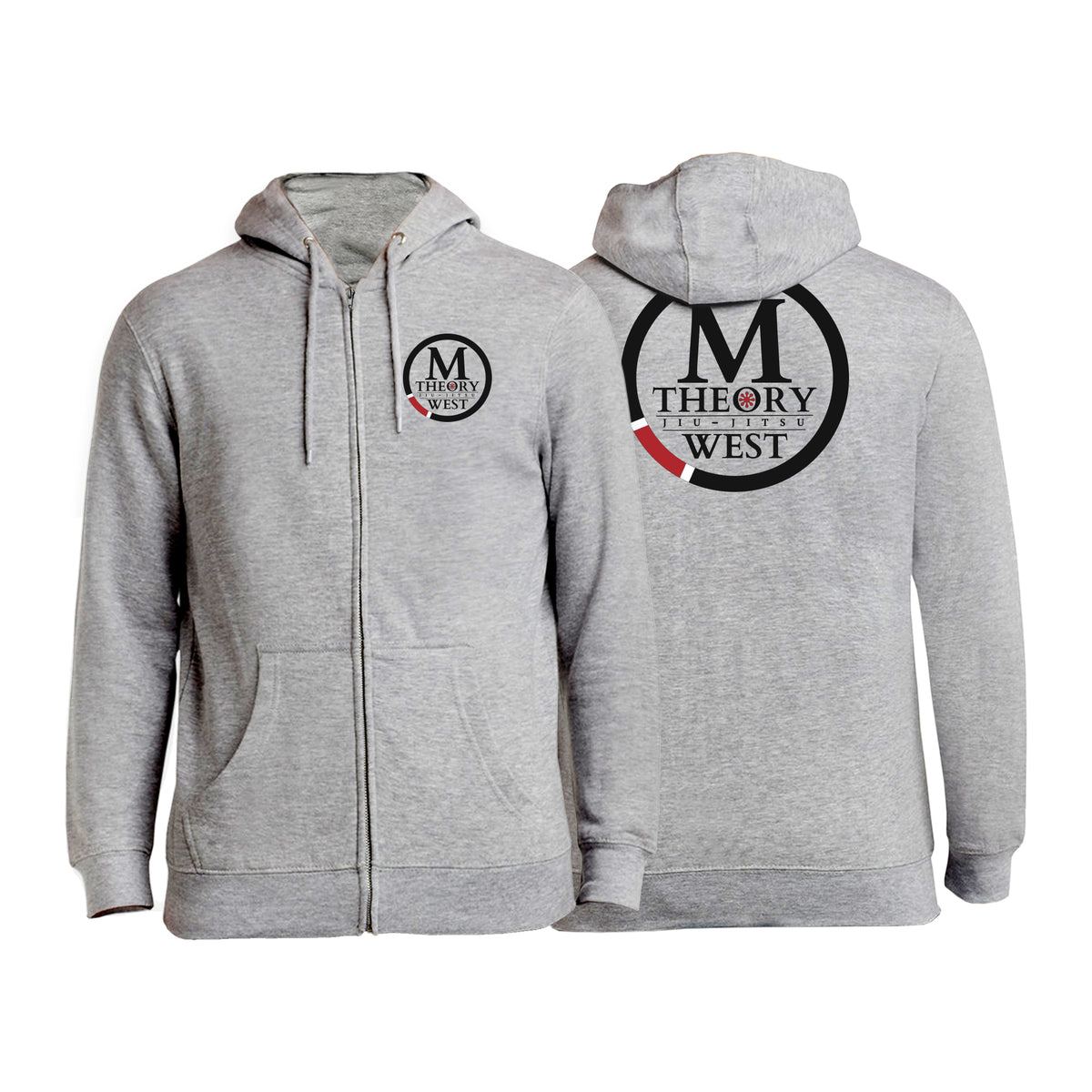 M-Theory Martial Arts West Academy Zip Up Hoodies #8039 A