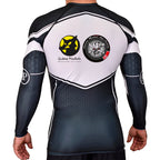 Americus Martial Arts Academy Rash Guards Black/White #8040 A