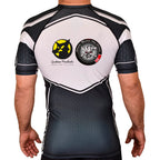 Americus Martial Arts Academy Rash Guards Black/White #8040 A